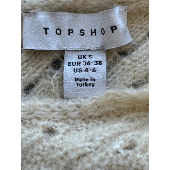 New ~ TOPSHOP , NORDSTROM ~Knitted Pretty Bralette Size 4-6 Fall - Picture 8 of 9